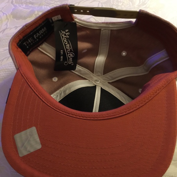 Goorin Bros. The Farm Men’s Hat, Beige color, with an orange brim, NEW - Picture 2 of 2